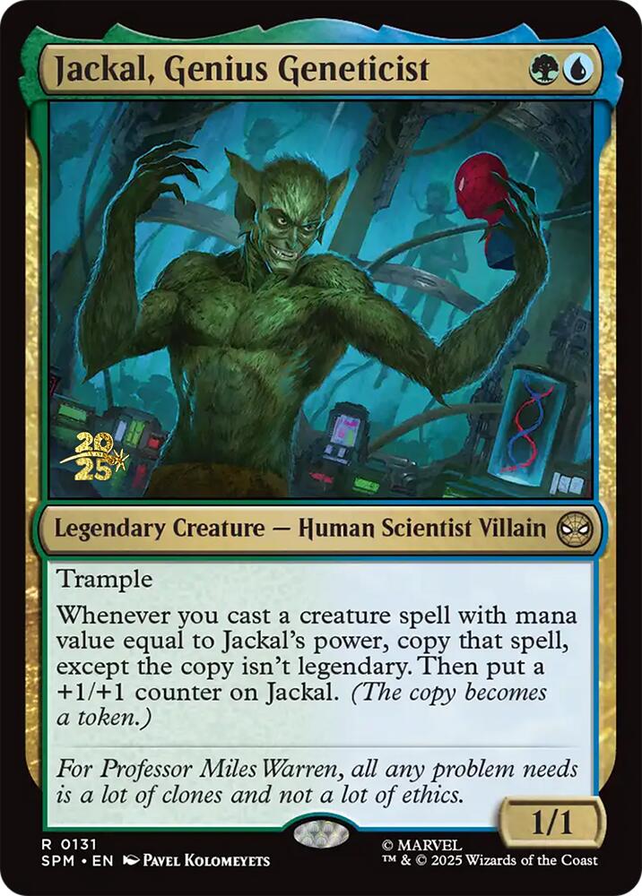 Jackal, Genius Geneticist [Marvel's Spider-Man Prerelease Promos] | Exor Games Summserside