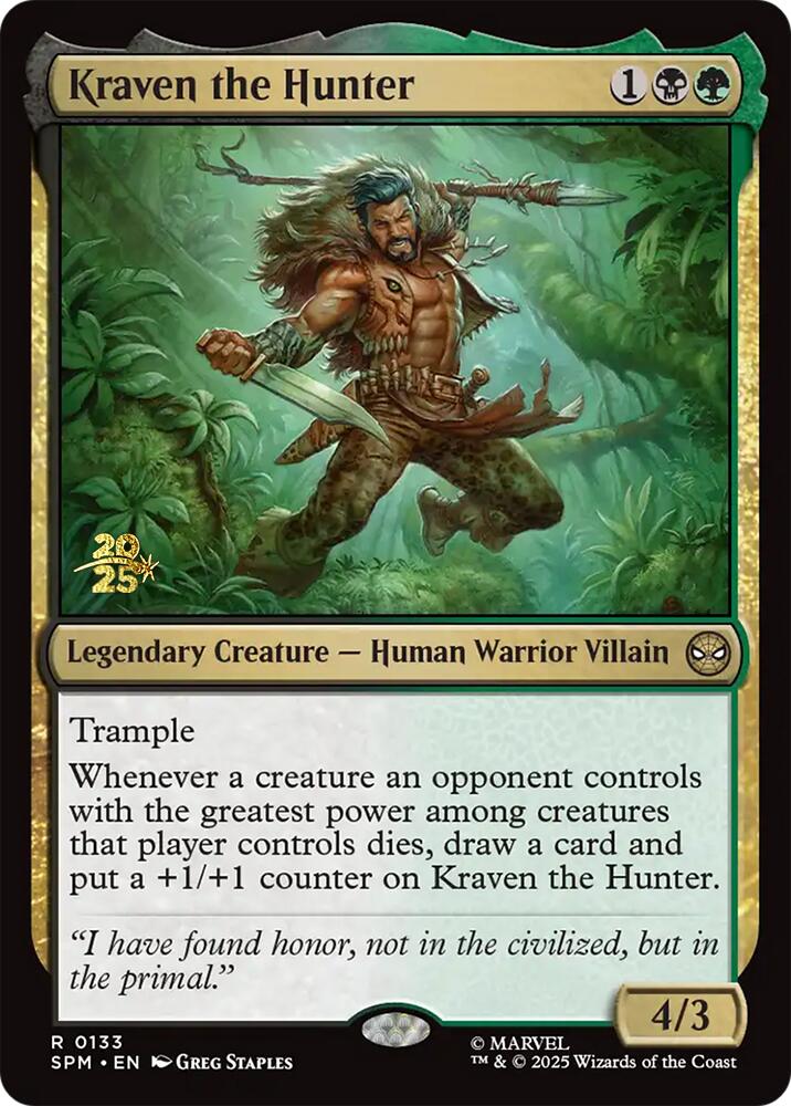 Kraven the Hunter [Marvel's Spider-Man Prerelease Promos] | Exor Games Summserside
