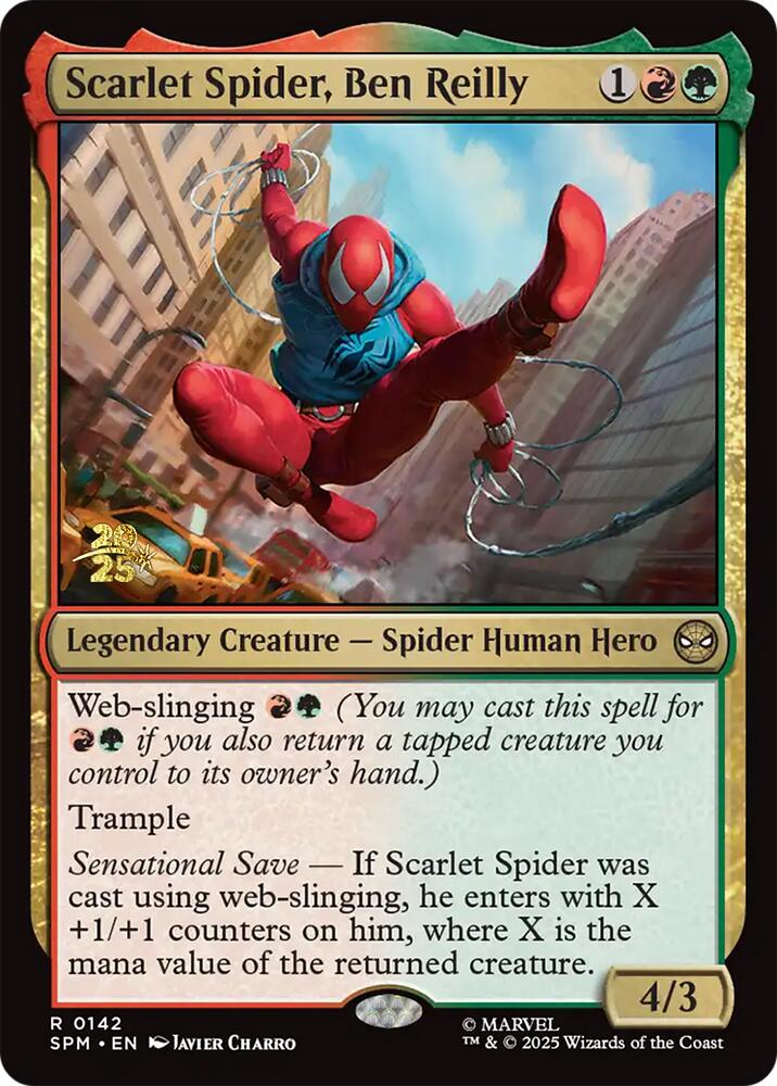 Scarlet Spider, Ben Reilly [Marvel's Spider-Man Prerelease Promos] | Exor Games Summserside