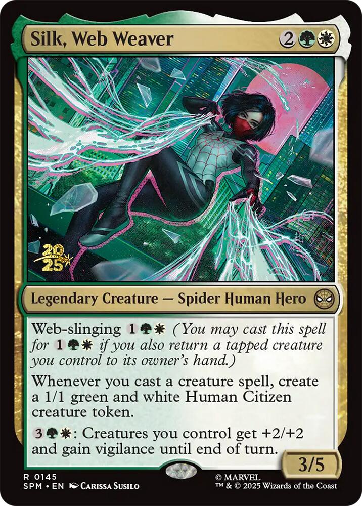 Silk, Web Weaver [Marvel's Spider-Man Prerelease Promos] | Exor Games Summserside
