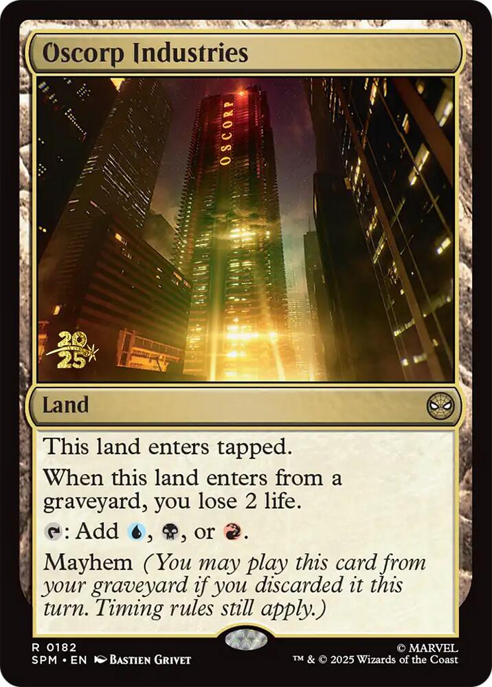 Oscorp Industries [Marvel's Spider-Man Prerelease Promos] | Exor Games Summserside