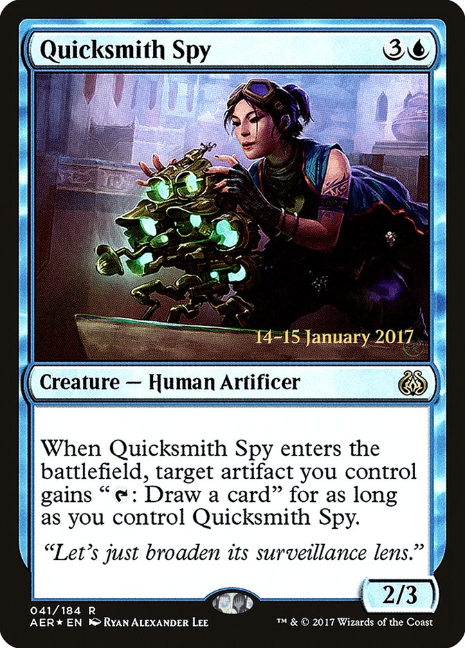 Quicksmith Spy [Aether Revolt Prerelease Promos] | Exor Games Summserside