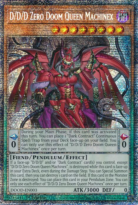 D/D/D Zero Doom Queen Machinex (Starlight Rare) [DOOD-EN003] Starlight Rare | Exor Games Summserside