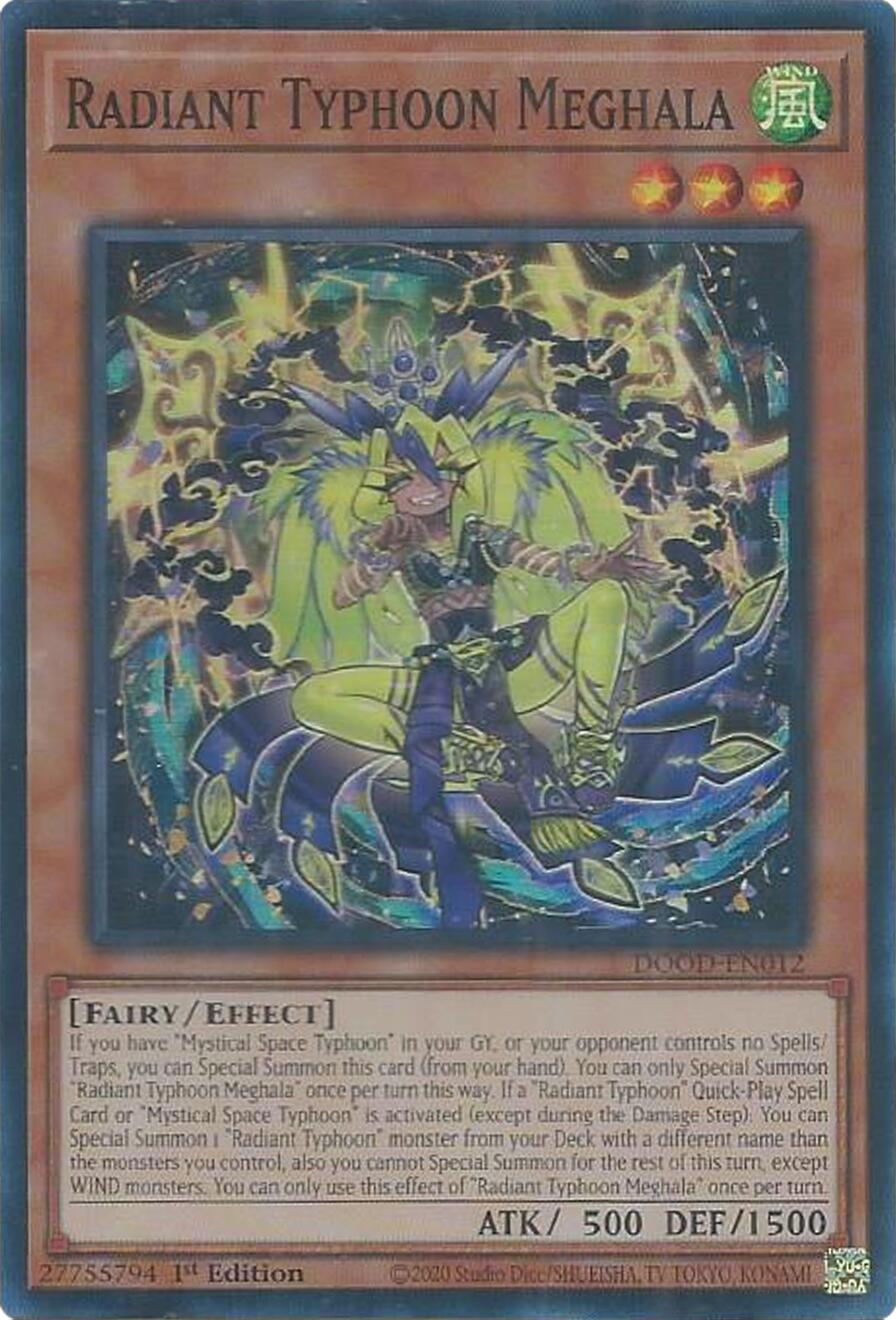 Radiant Typhoon Meghala [DOOD-EN012] Super Rare | Exor Games Summserside