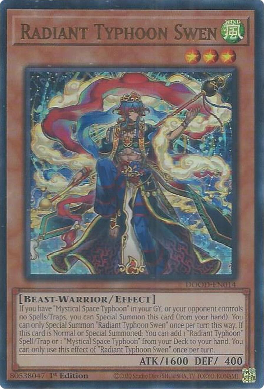 Radiant Typhoon Swen [DOOD-EN014] Ultra Rare | Exor Games Summserside