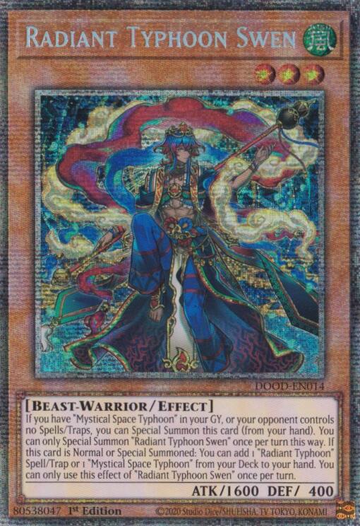 Radiant Typhoon Swen (Starlight Rare) [DOOD-EN014] Starlight Rare | Exor Games Summserside