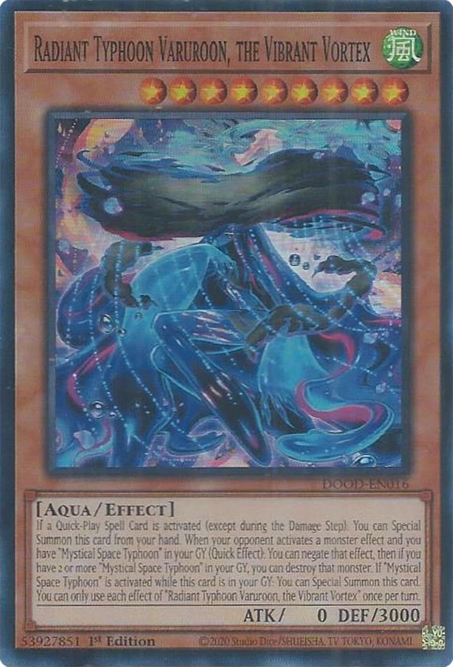 Radiant Typhoon Varuroon, the Vibrant Vortex [DOOD-EN016] Super Rare | Exor Games Summserside