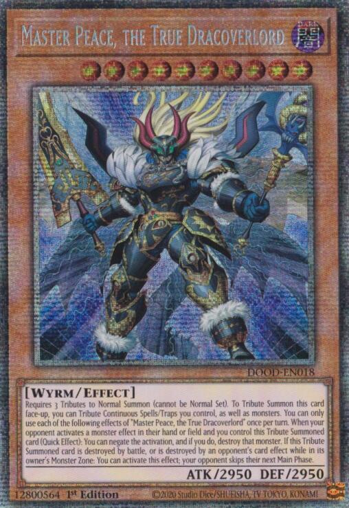 Master Peace, the True Dracoverlord (Starlight Rare) [DOOD-EN018] Starlight Rare | Exor Games Summserside