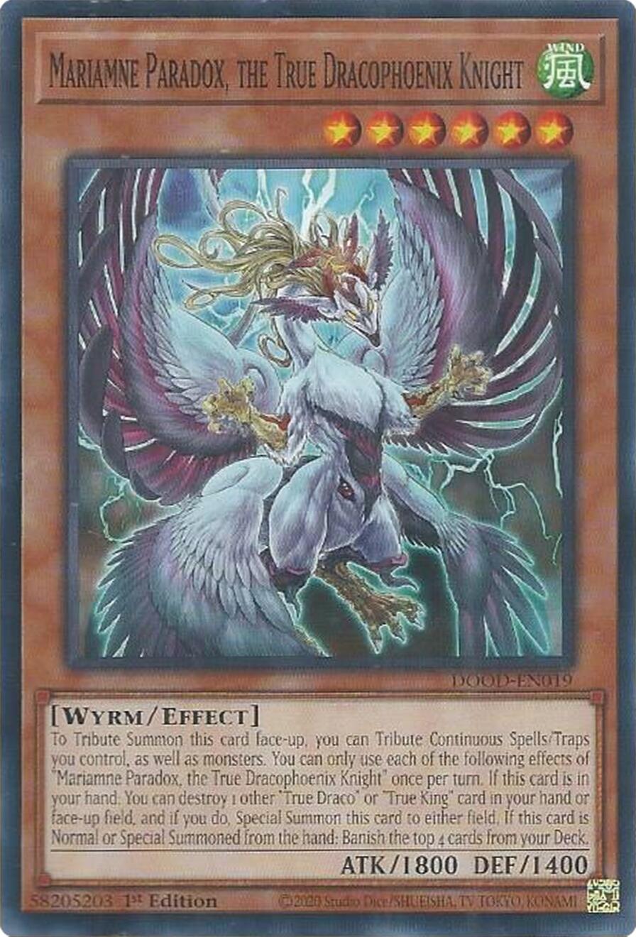 Mariamne Paradox, the True Dracophoenix Knight [DOOD-EN019] Common | Exor Games Summserside