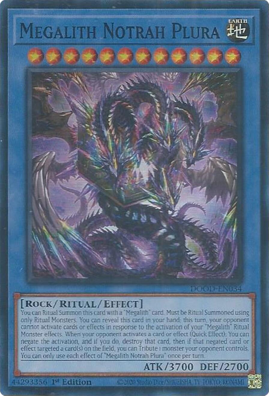 Megalith Notrah Plura [DOOD-EN034] Super Rare | Exor Games Summserside