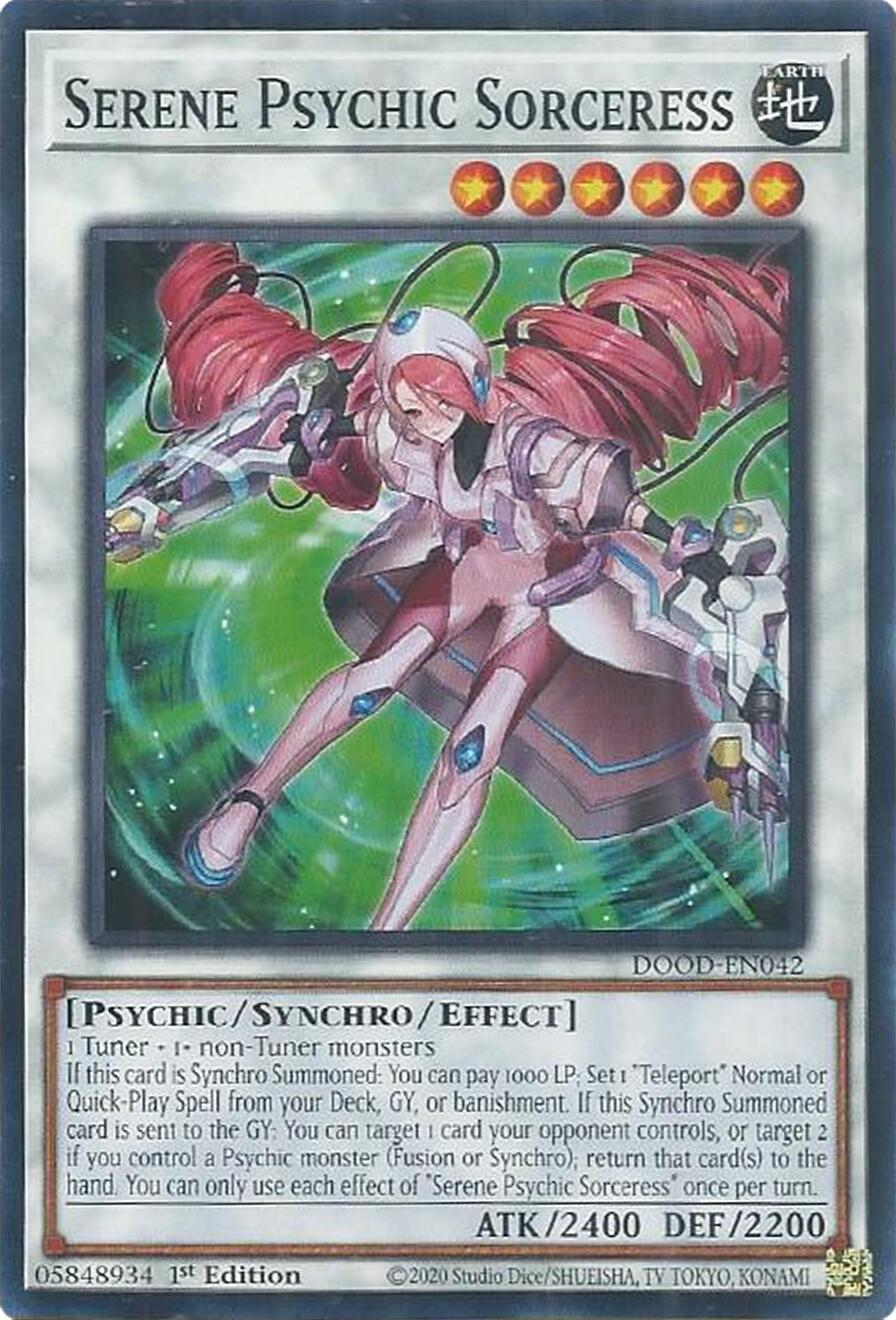 Serene Psychic Sorceress [DOOD-EN042] Common | Exor Games Summserside