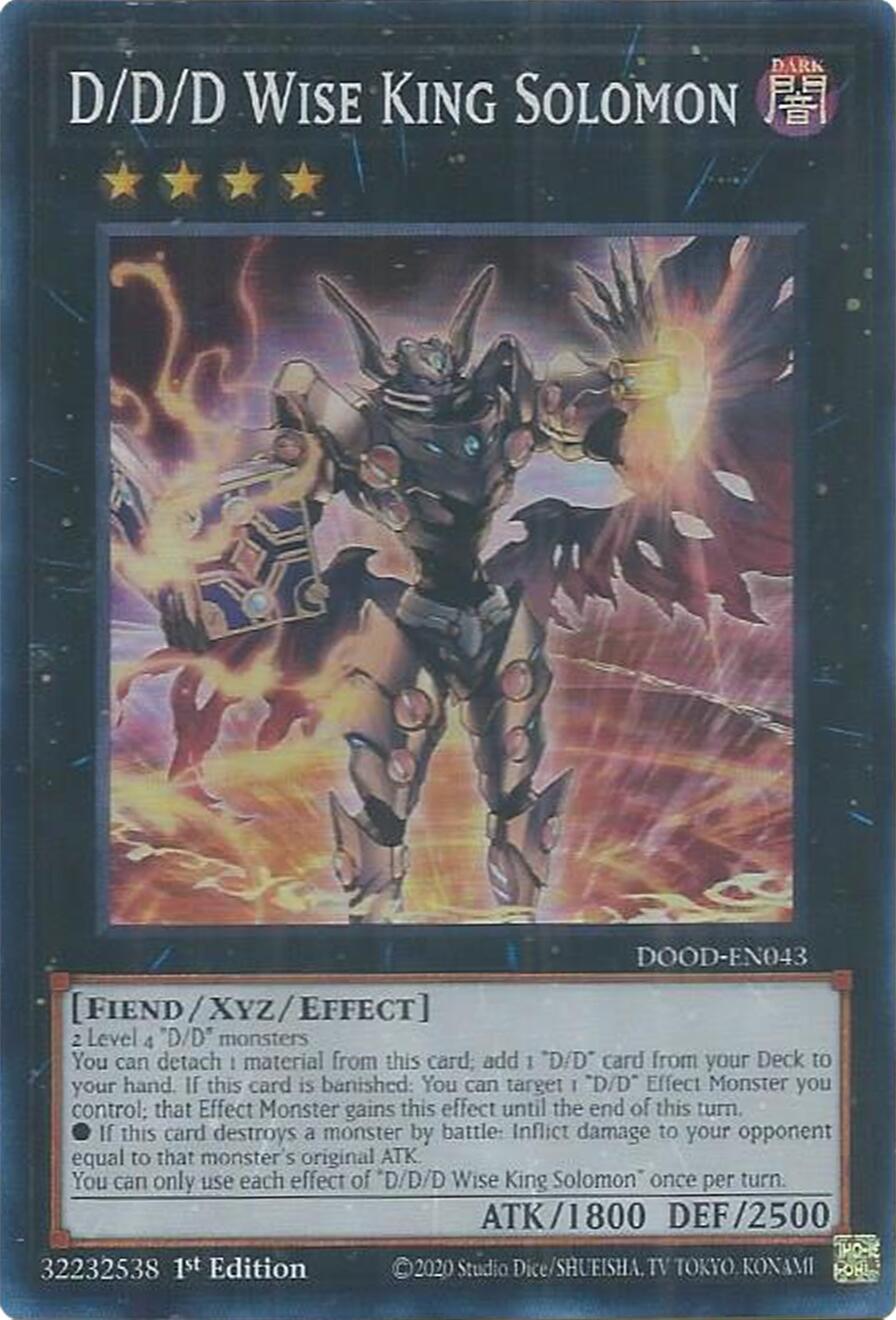 D/D/D Wise King Solomon [DOOD-EN043] Super Rare | Exor Games Summserside