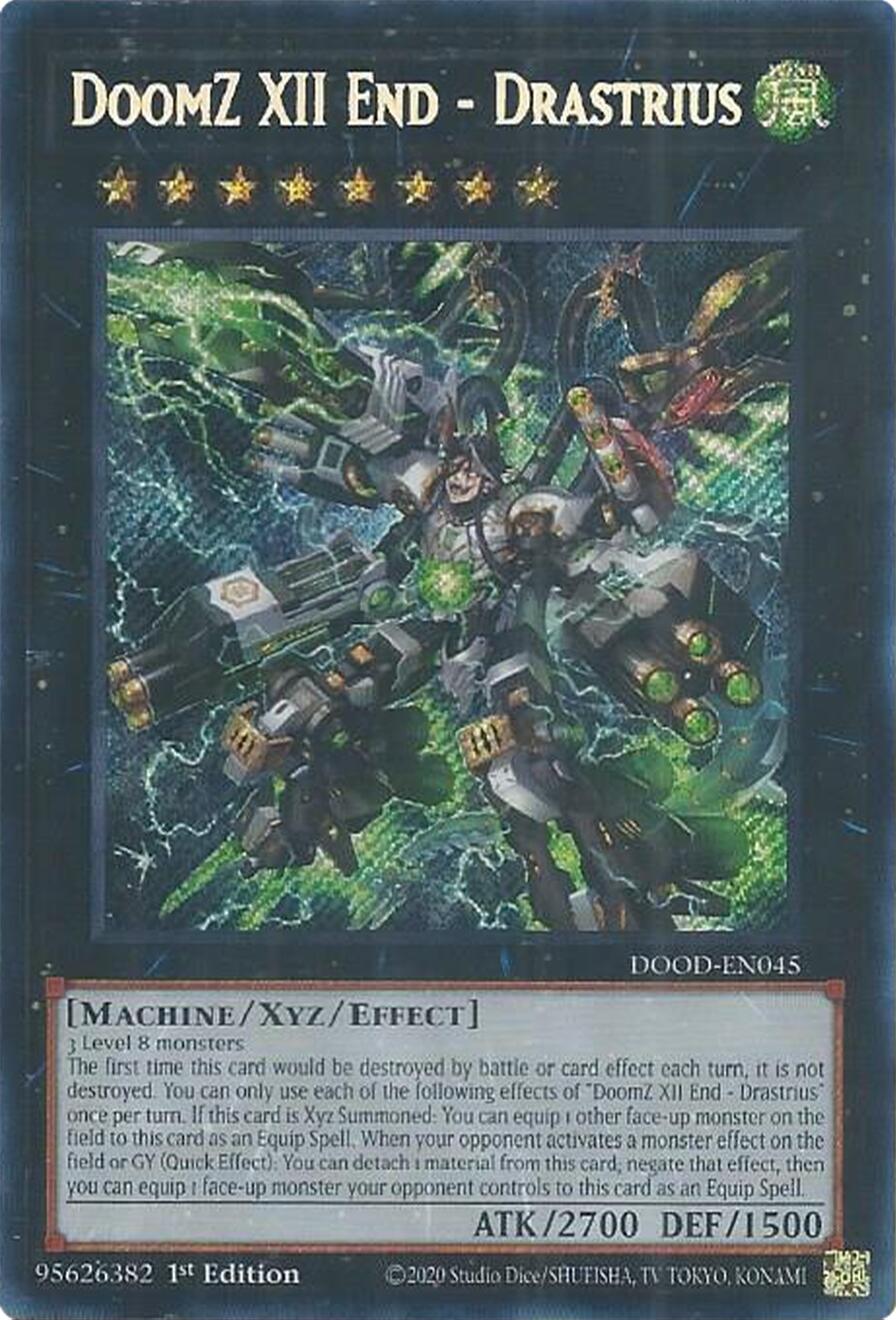DoomZ XII End - Drastrius [DOOD-EN045] Secret Rare | Exor Games Summserside