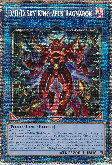 D/D/D Sky King Zeus Ragnarok (Starlight Rare) [DOOD-EN049] Starlight Rare | Exor Games Summserside