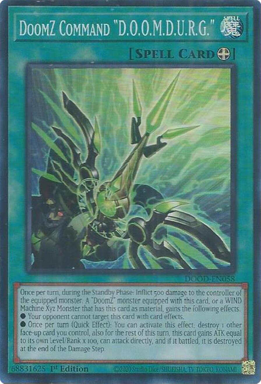 DoomZ Command "D.O.O.M.D.U.R.G." [DOOD-EN058] Super Rare | Exor Games Summserside