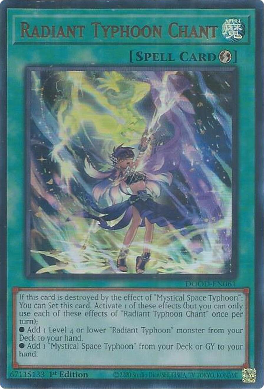 Radiant Typhoon Chant [DOOD-EN061] Ultra Rare | Exor Games Summserside