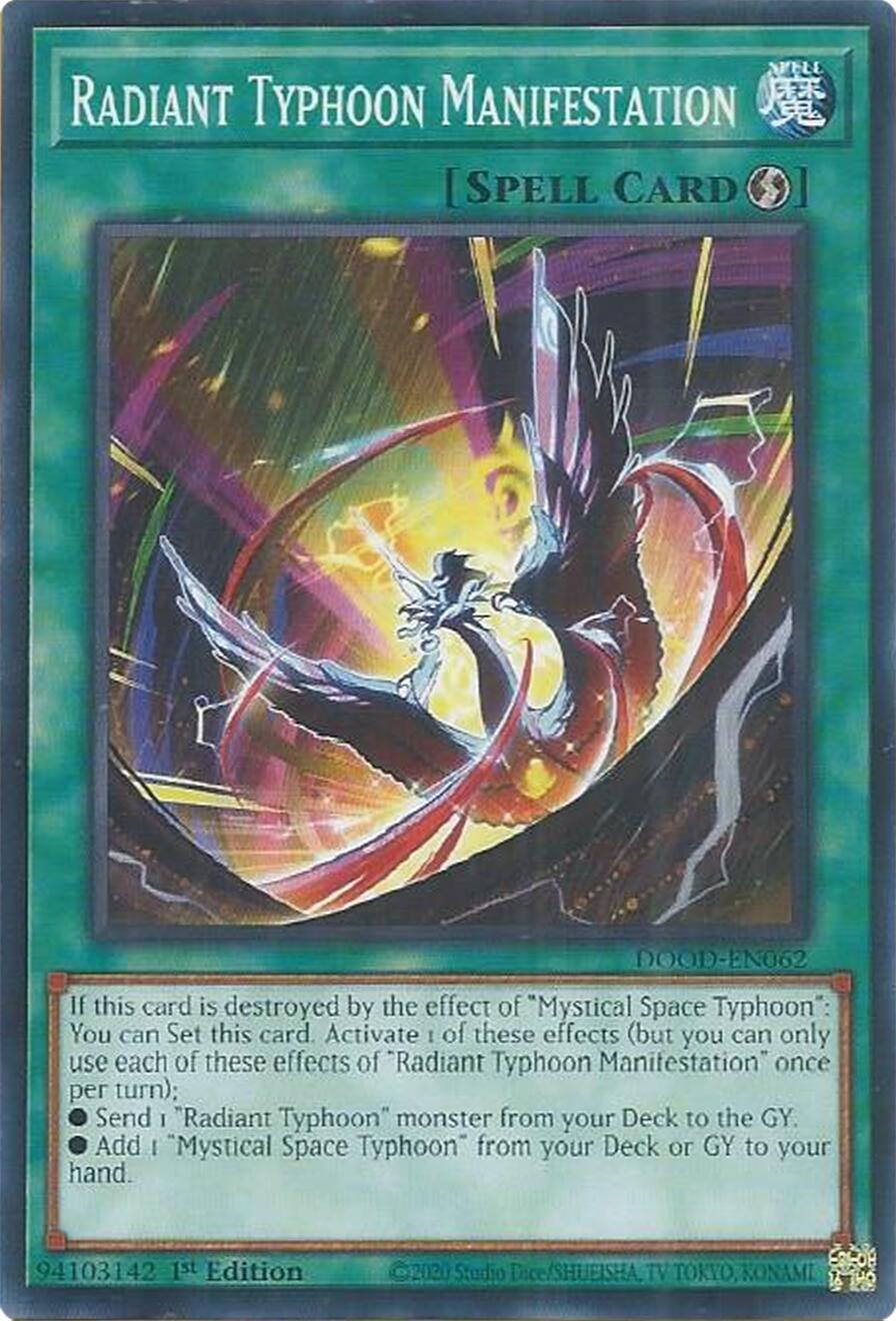 Radiant Typhoon Manifestation [DOOD-EN062] Common | Exor Games Summserside
