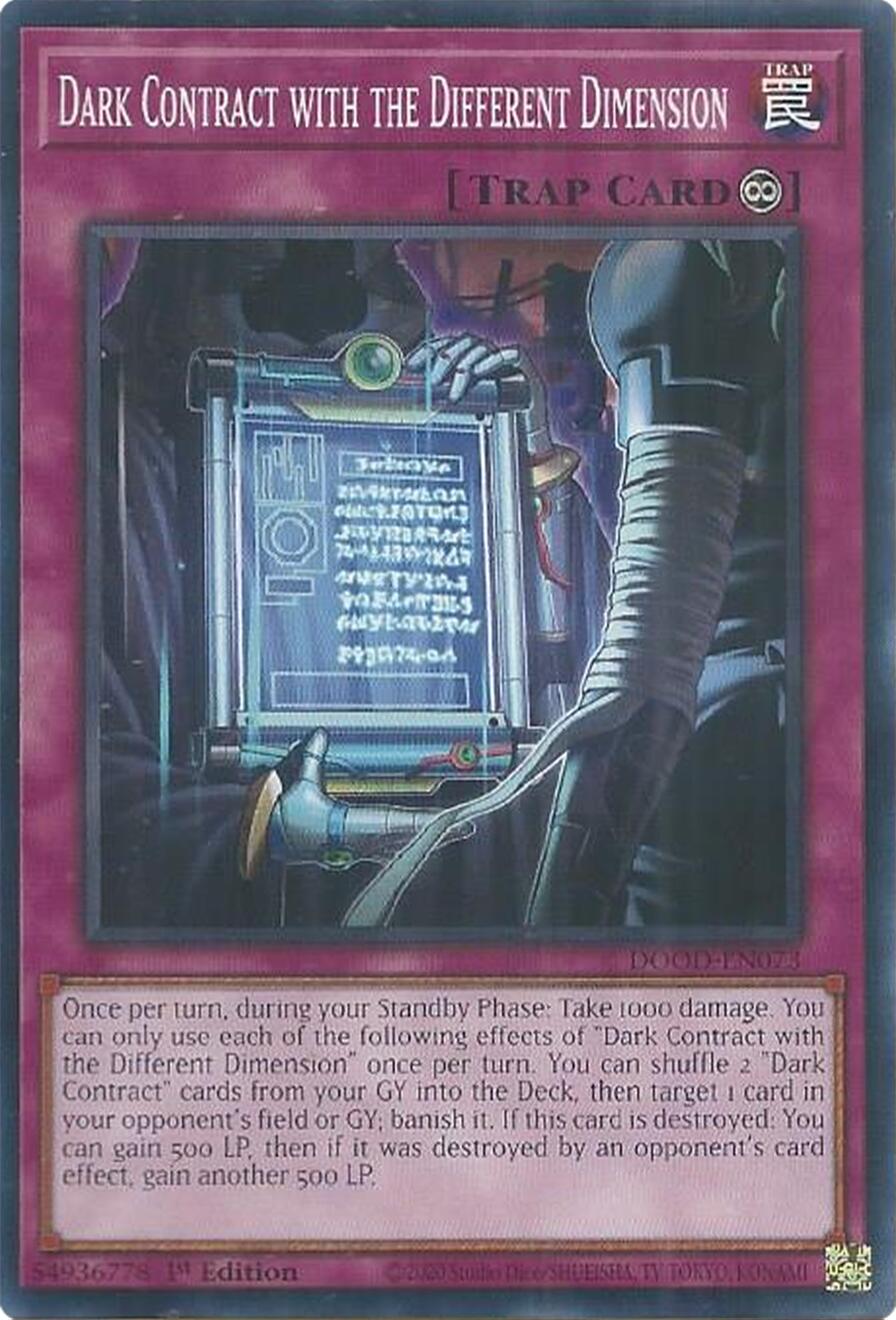 Dark Contract with the Different Dimension [DOOD-EN073] Common | Exor Games Summserside