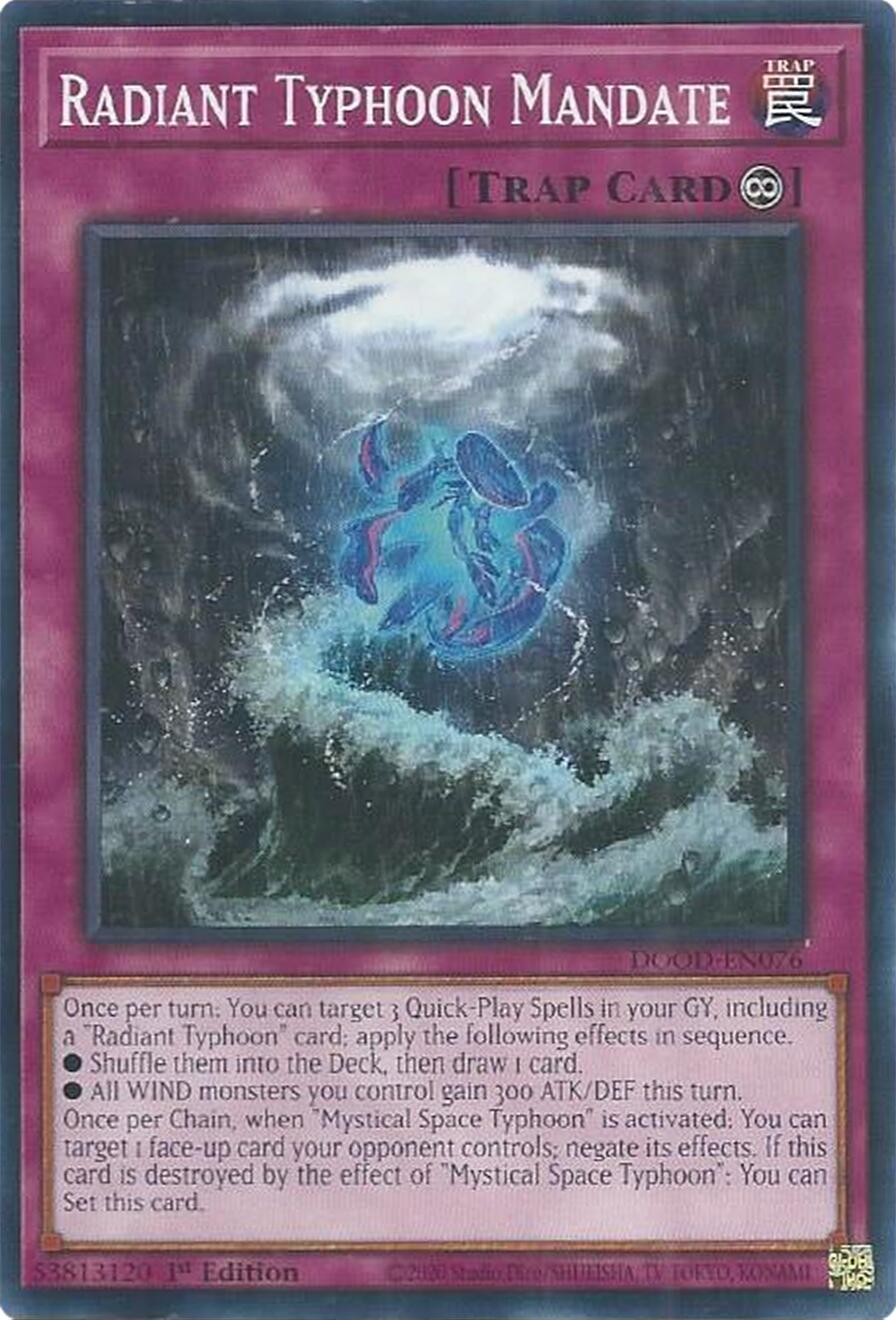 Radiant Typhoon Mandate [DOOD-EN076] Common | Exor Games Summserside