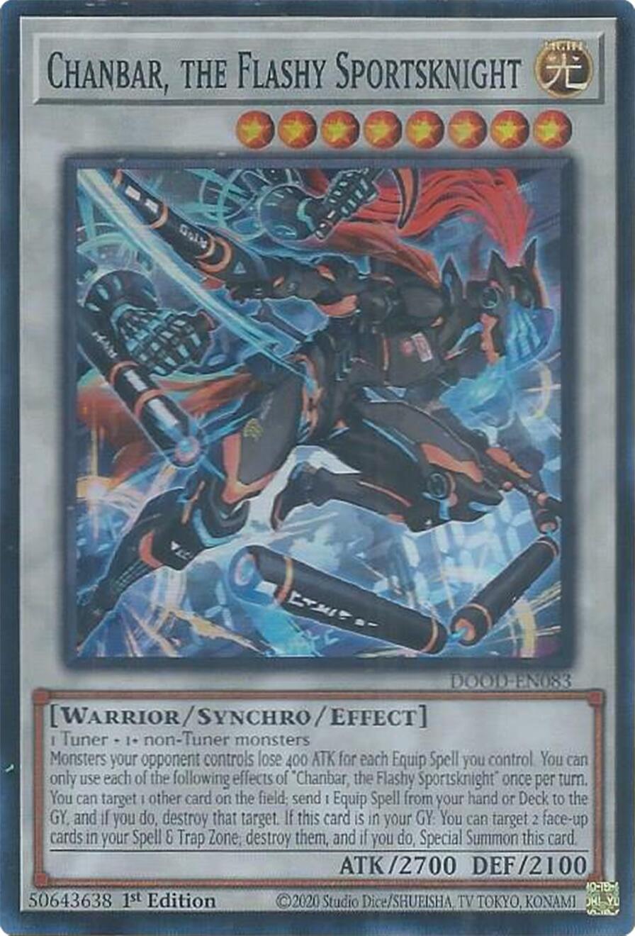 Chanbar, the Flashy Sportsknight [DOOD-EN083] Super Rare | Exor Games Summserside