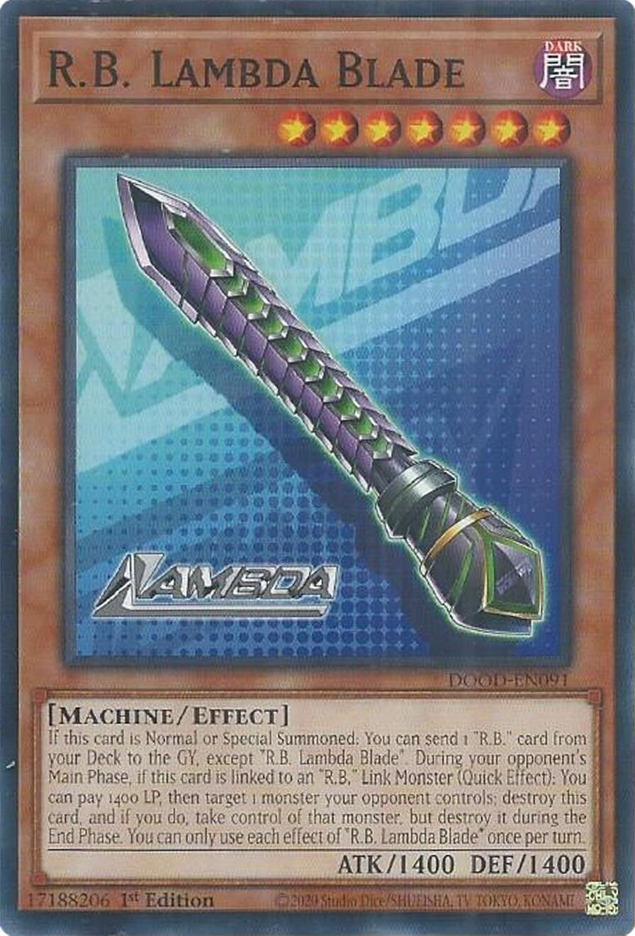 R.B. Lambda Blade [DOOD-EN091] Common | Exor Games Summserside