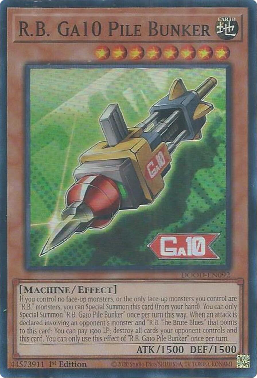 R.B. Ga10 Pile Bunker [DOOD-EN092] Super Rare | Exor Games Summserside
