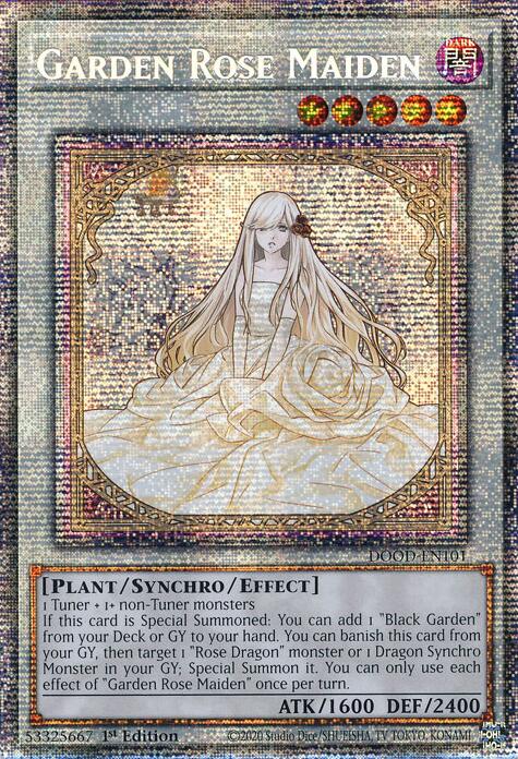 Garden Rose Maiden [DOOD-EN101] Starlight Rare | Exor Games Summserside
