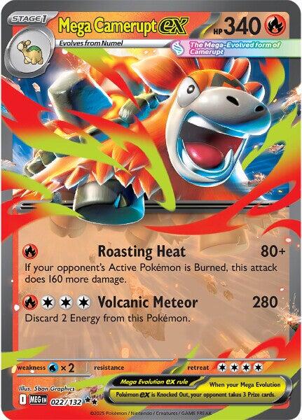 Mega Camerupt ex (022/132) [Mega Evolution: Base Set] | Exor Games Summserside