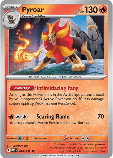 Pyroar (024/132) [Mega Evolution: Base Set] | Exor Games Summserside