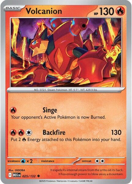 Volcanion (025/132) [Mega Evolutions: Base Set] | Exor Games Summserside