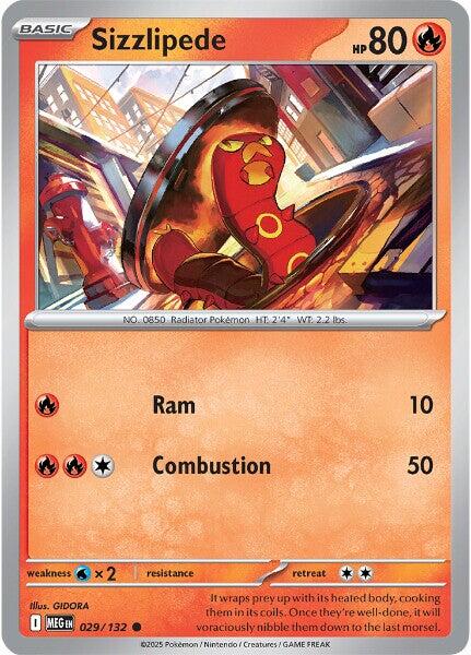 Sizzlipede (029/132) [Mega Evolution: Base Set] | Exor Games Summserside