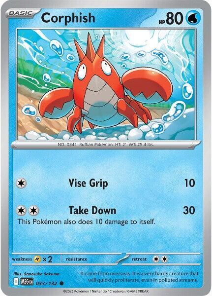 Corphish (033/132) [Mega Evolutions: Base Set] | Exor Games Summserside