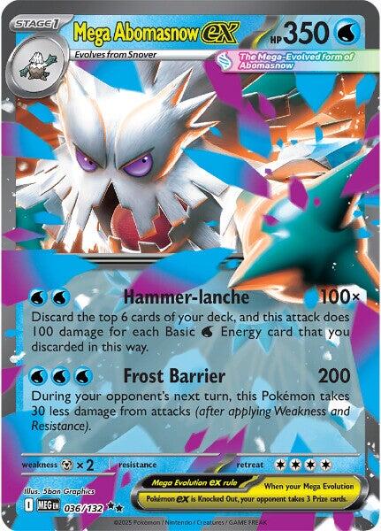 Mega Abomasnow ex (036/132) [Mega Evolution: Base Set] | Exor Games Summserside