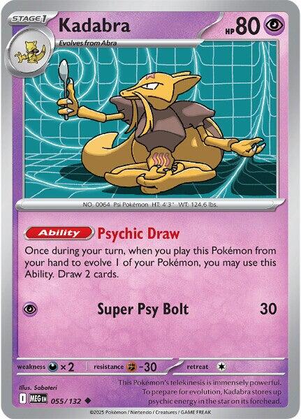 Kadabra (055/132) [Mega Evolution: Base Set] | Exor Games Summserside