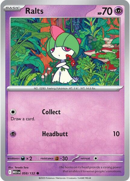 Ralts (058/132) [Mega Evolutions: Base Set] | Exor Games Summserside
