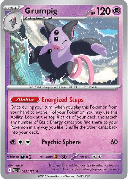 Grumpig (063/132) [Mega Evolutions: Base Set] | Exor Games Summserside