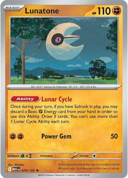 Lunatone (074/132) [Mega Evolution: Base Set] | Exor Games Summserside