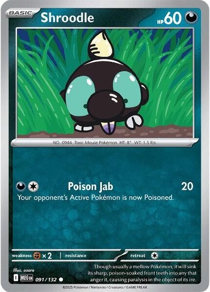 Shroodle (091/132) [Mega Evolution: Base Set] | Exor Games Summserside