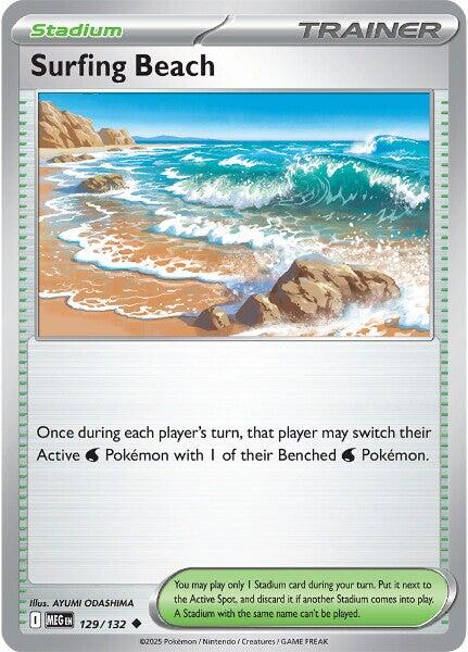 Surfing Beach (129/132) [Mega Evolutions: Base Set] | Exor Games Summserside