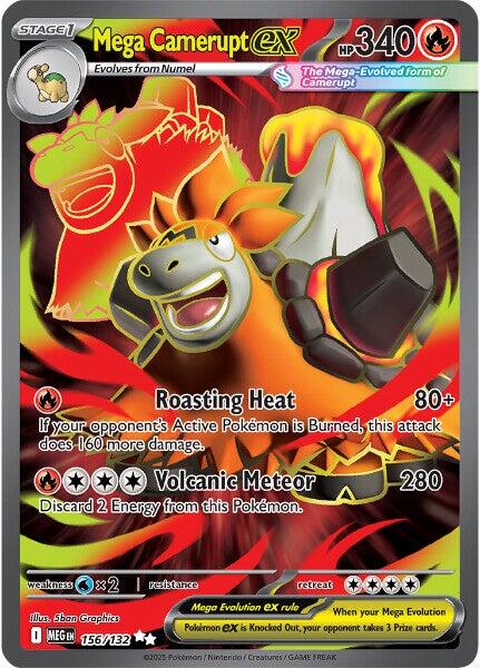 Mega Camerupt ex (156/132) [Mega Evolution: Base Set] | Exor Games Summserside