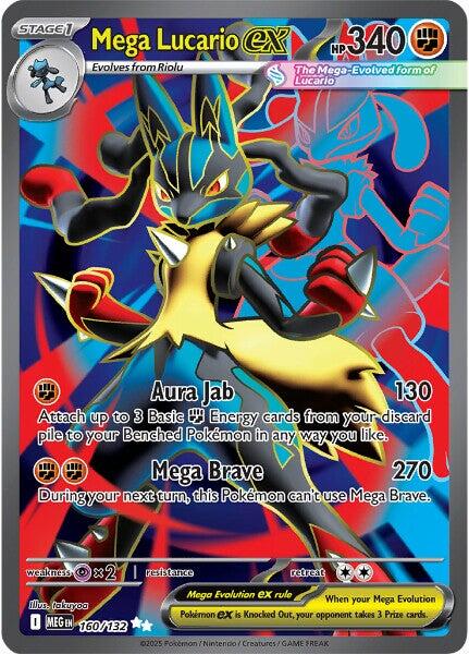 Mega Lucario ex (160/132) [Mega Evolution: Base Set] | Exor Games Summserside