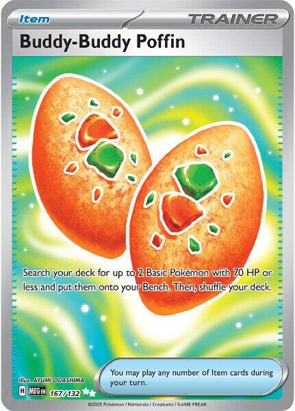 Buddy-Buddy Poffin (167/132) [Mega Evolutions: Base Set] | Exor Games Summserside