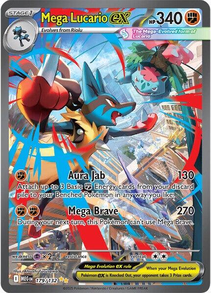 Mega Lucario ex (179/132) [Mega Evolutions: Base Set] | Exor Games Summserside