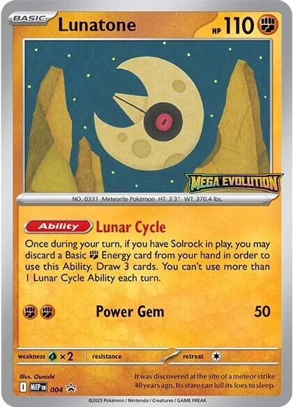 Lunatone (004) [Mega Evolutions Promo] | Exor Games Summserside