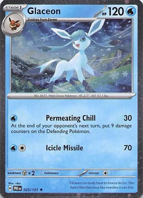 Glaceon (025/131) (Cosmos Holo) [Miscellaneous Cards] | Exor Games Summserside