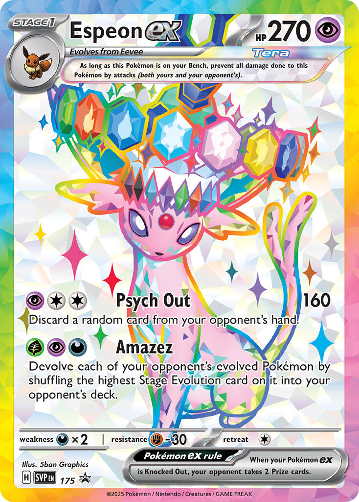 Espeon ex (SVP 175) [Scarlet & Violet: Black Star Promos] | Exor Games Summserside