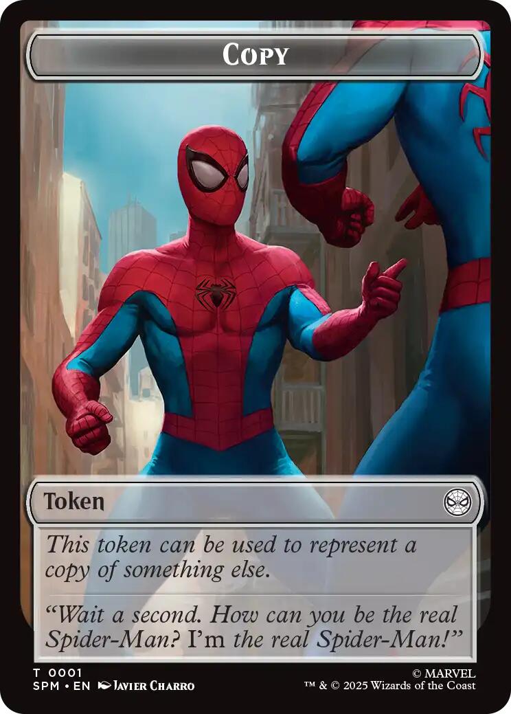 Copy // Human Citizen Double-Sided Token [Marvel's Spider-Man Tokens] | Exor Games Summserside
