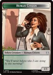 Human Citizen // Treasure Double-Sided Token [Marvel's Spider-Man Tokens] | Exor Games Summserside