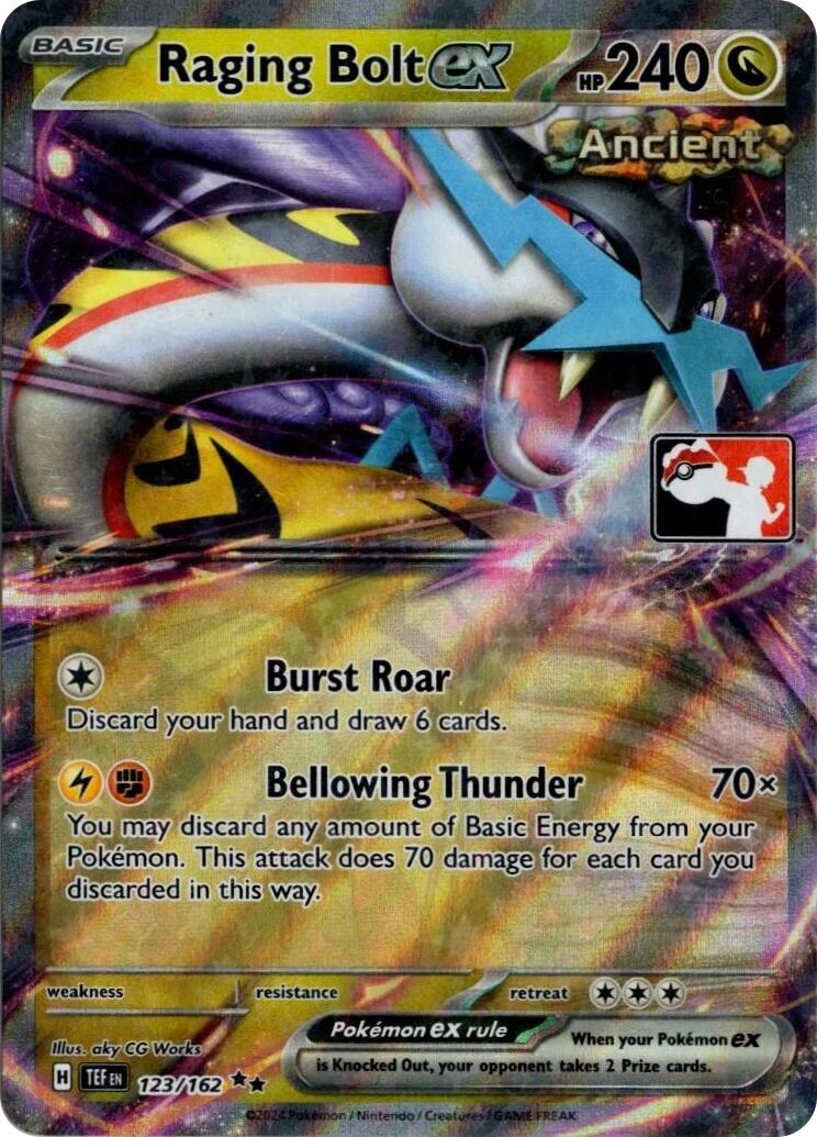 Raging Bolt ex (123/162) (Prize Pack Series 5) [Prize Pack Series Five] | Exor Games Summserside