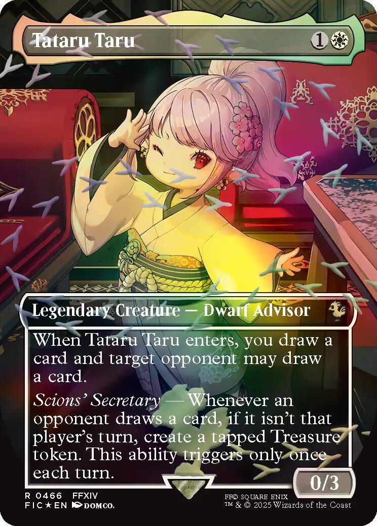 Tataru Taru (Borderless) (Chocobo Track Foil) [FINAL FANTASY Commander] | Exor Games Summserside